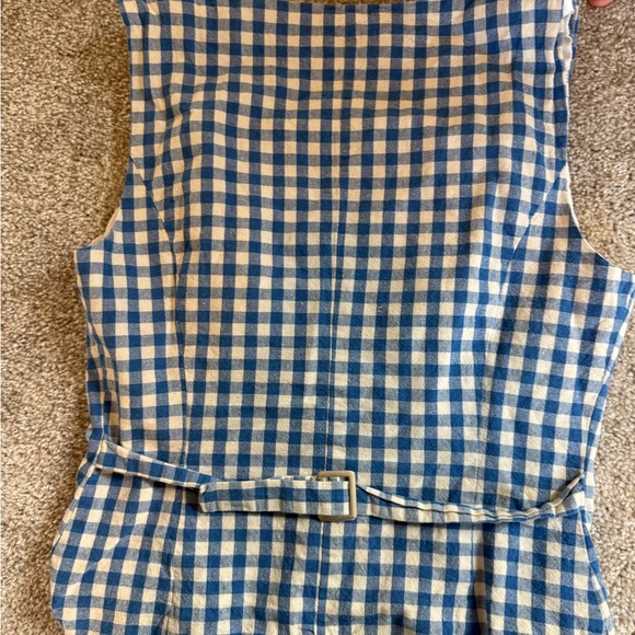 RIHOAS Blue and White Checkered Blouse - Picture 3 of 3